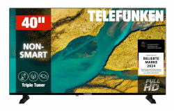 TELEFUNKEN XF40P900S 40 Zoll Fernseher LED TV Full HD (1920x1080 Pixel) mit 100 cm Bildschirmdiagonale und integriertem Triple-Tuner (2026) Schwarz 40 Zoll FHD Angebot bei HelloDeals