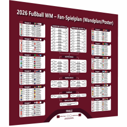 MOECSHSY Poster Weltmeisterschaft 2026 – Deko für WM-Party, Geschenk für Fans & Familie – A1 (84x60 cm) – Spielplan mit allen Stadien, Städten & Spielzeiten Angebot bei HelloDeals