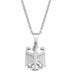 Deutsche Adler Kette, Deutschland Wappen Kette, Edelstahl (Silber) 1 Silber Angebot bei HelloDeals