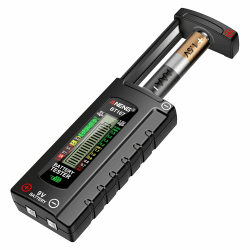 VOBOR Digitaler Batterietester für Alle Batterien, Universal Universal Batterie Tester mit LCD Anzeige, Batterie Messgerät für AAA, AA, C, D, 9V & 1,5V Knopfzellen Angebot bei HelloDeals
