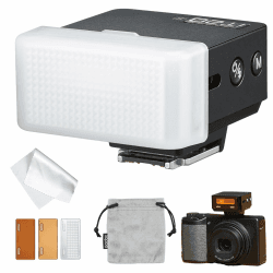 Godox iT20-R TTL Mini-Blitz für Ricoh GR III mit IT20DF-Diffusor, kompakter Aufsteckblitz IT20R, P-TTL-kompatibel, per USB-C aufladbarer Akku, magnetische Farbfilter inklusive für Ricoh Schwarz für Ricoh Angebot bei HelloDeals