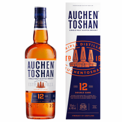 AUCHENTOSHAN 12 Jahre Double Cask, Single Malt Scotch Whisky, mit Geschenkverpackung, Karamellgeschmack und fruchtigen Aromen, 40 Prozent Vol, 700ml Einzelflasche Angebot bei HelloDeals