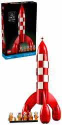 LEGO Ideas Die Mondrakete von Tintin - Raumschiff Modellbau für Erwachsene - Set zum Ausstellen mit 5 Minifiguren und der Hundefigur Struppi für DIY Deko - Geschenkidee für Fans - 21367 Angebot bei HelloDeals