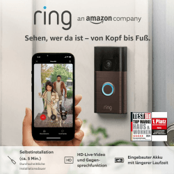 Ring Akku-Videotürklingel (Battery Video Doorbell) (2024) | WLAN-Videotürklingel-Sicherheitskamera, Selbstinstallation (in 5 Minuten) | mit eingebautem Akku I Privatsphäre-Einstellungen Nur Gerät Venezianische Bronze Angebot bei HelloDeals