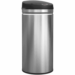 HOMCOM Mülleimer mit Sensor 42L Edelstahl Automatischer Leiser Mülleimer mit Soft-Close-Deckel, Bewegungssensor, Fingerabdruckresistente Abfalleimer für Büro, Schlafzimmer, Küchen Silber 42 L Silber Angebot bei HelloDeals