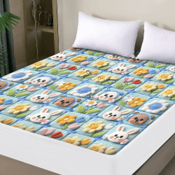 ohano 5D EffektWasserdichter Matratzenschoner 140x200cm Spannbettlaken, Wasserdichter und Atmungsaktive Matratzenbezug, Inkontinenzauflage,Nässeschutz Bettlaken Spannbetttücher,für alle Jahreszeiten Bunte Quadrate 140×200cm Angebot bei HelloDeals