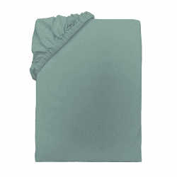 TOM TAILOR Jersey-Spannbettlaken, ca. 90-100x190-200 cm, 100% Baumwolle/Jersey, Mit Rundum-Gummizug, UNI, Grün (Eucalyptus) 90-100 x 190-200 cm Eucalyptus Angebot bei HelloDeals