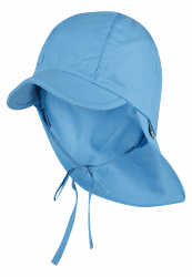 Sterntaler Schirmmütze Nacken - Unisex Baby- und Kinder Mütze mit Nackenschutz und einsteckbaren Ohrenklappen - UV-Schutz 50+ Sommermütze zum Binden - Popeline (Bio) Kopfbedeckung 51 Samtblau Angebot bei HelloDeals
