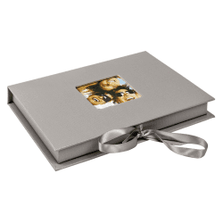 walther design Aufbewahrungsboxen grau mit Cover-Ausstanzung, Fun FB-112-X Grau Geschenkbox Geschenkboxen Angebot bei HelloDeals
