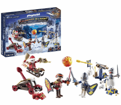 PLAYMOBIL Adventskalender Novelmore 71346 Kampf im Schnee, Adventskalender für Ritterfans mit Novelmore Figuren, Adventszeit voller Überraschungen, Spielzeug für Kinder ab 4 Jahren Novelmore-Schneekampf Angebot bei HelloDeals