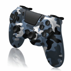 ancihdgm Wireless Controller for PS4, Game Controller kompatibel mit PS4/Pro/Slim/PC/PS3/Android/IOS Gamepad mit Dual Vibration/6-Achsen-Gyro-Sensor/Touchpanel/Kopfhörerbuchse Blau Angebot bei HelloDeals