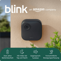Blink-Kamera Outdoor 4 | Kabellose intelligente HD-Sicherheitskamera, zwei Jahre Batterielaufzeit, funktioniert mit Alexa | 1-Kamera-System mit enthaltenem Sync Module Core | IP65 1 Kamera Nur Gerät Ohne Abonnement Angebot bei HelloDeals
