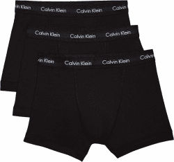 Calvin Klein Herren 3er Pack Boxershorts Briefs Boxer Brief Stretch L Black W/ Black Wb (Legacy Xwb) Angebot bei HelloDeals