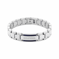 Tommy Hilfiger Jewelry Armband mit Knebelverschluss für Herren Kollektion aus Edelstahl und Gelbgold Silver Angebot bei HelloDeals