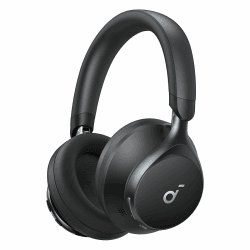 soundcore by Anker, Space One, Active Noise Cancelling Headphones, 2X Stronger Voice Reduction, 40H ANC Playtime, App Control, LDAC Hi-Res Wireless Audio, Comfortable Fit, Clear Calls, Bluetooth 5.3 Schwarz Angebot bei HelloDeals