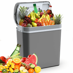 Puremy 24 Liter Kühlbox, 2 in1 elektrische Kühlbox 12V 230V Kühlen und Wärmen Mini Kühlschrank mit ECO & MAX Modus, für Auto und Hause Leise Angebot bei HelloDeals