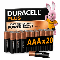 DURACELL Plus AAA-Batterien (20er-Pack) – Alkaline-Batterien 1,5 V Angebot bei HelloDeals
