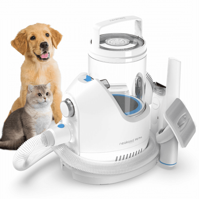 Neakasa P2 Pro Hundeschermaschine mit Staubsauger, leise Schermaschine Hund Katze, neue Generation Profi Haustierpflegeset, Tierhaarschneidemaschine mit 5 Pflegewerkzeugen Blau Angebot bei HelloDeals