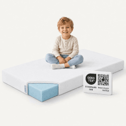Arensberger Kindermatratze Babymatratze Nora | 70x140cm Höhe 12cm | Bezug waschbar & abnehmbar | punktelastischer Gelschaum | Jugend-matratze, allergiker freundlich Premium Bezug | Öko-Tex zertifizert Angebot bei HelloDeals