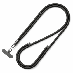MORSUNBELA Handykette Handyband zum Umhängen Phone Lanyard Universal Handy Umhängeband Verstellbar Band für Handyhülle Schlüsselband Schwarz Angebot bei HelloDeals