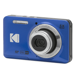 KODAK Pixpro FZ55-16 Megapixel Digitalkamera, 5X optischer Zoom, 2.7 LCD, optischer Bildstabilisator, 720p Full HD-Video, Lithium-Ionen - Blau | 16MP, 1080p Full HD Video, 5-fach optischer Zoom, 28mm Weitwinkel, 2.7-Zoll-LCD Angebot bei HelloDeals