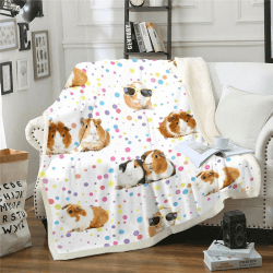 Homemissing Guinea Schwein Decke 150x200cm für Mädchen Jungen Kinder niedliche Kaninchen Kuscheldecke Dekorative Cartoon niedliche Haustier Tier Wohndecke Bunte für Sofa Bett Mehrfarbig 49 150x200cm Angebot bei HelloDeals