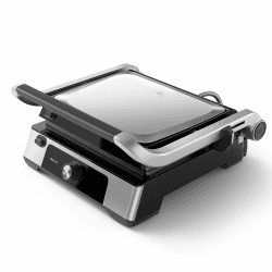 Philips Kontaktgrill, 60°C–200°C, 180° Aufklappbar, Abnehmbare Antihaft-Platten, Fettauffangschale Kontaktgrill Manuelle Temperaturkontrolle Angebot bei HelloDeals