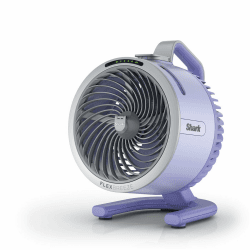 Shark FlexBreeze HydroGo Starker Ventilator mit Sprühnebel, Kühlung für drinnen & draußen, leise & langlebig, kabelgebunden & kabellos, kompakt & leicht, 5 Geschwindigkeiten, Lila FA050EULV Angebot bei HelloDeals