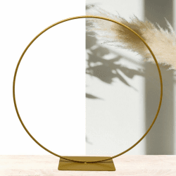 Bada Bing Dekoring mit Fuß in Gold - Metallring zum Hinstellen mit Ø ca. 30 cm - vielseitige Dekoration für Trockenblumen Kranz - Tischdeko Osterdeko Frühling Ostern - Ring zum DIY Basteln Gold 30 Cm Angebot bei HelloDeals