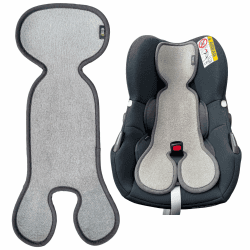 HECKBO Baby Sitzauflage Sommer – atmungsaktive Antischwitz Auflage für Babyschale & Kinderwagen – geeignet für Gruppe 0 – Sitzmatte für Mädchen & Jungen – Grau Gruppe 0 Grau Angebot bei HelloDeals