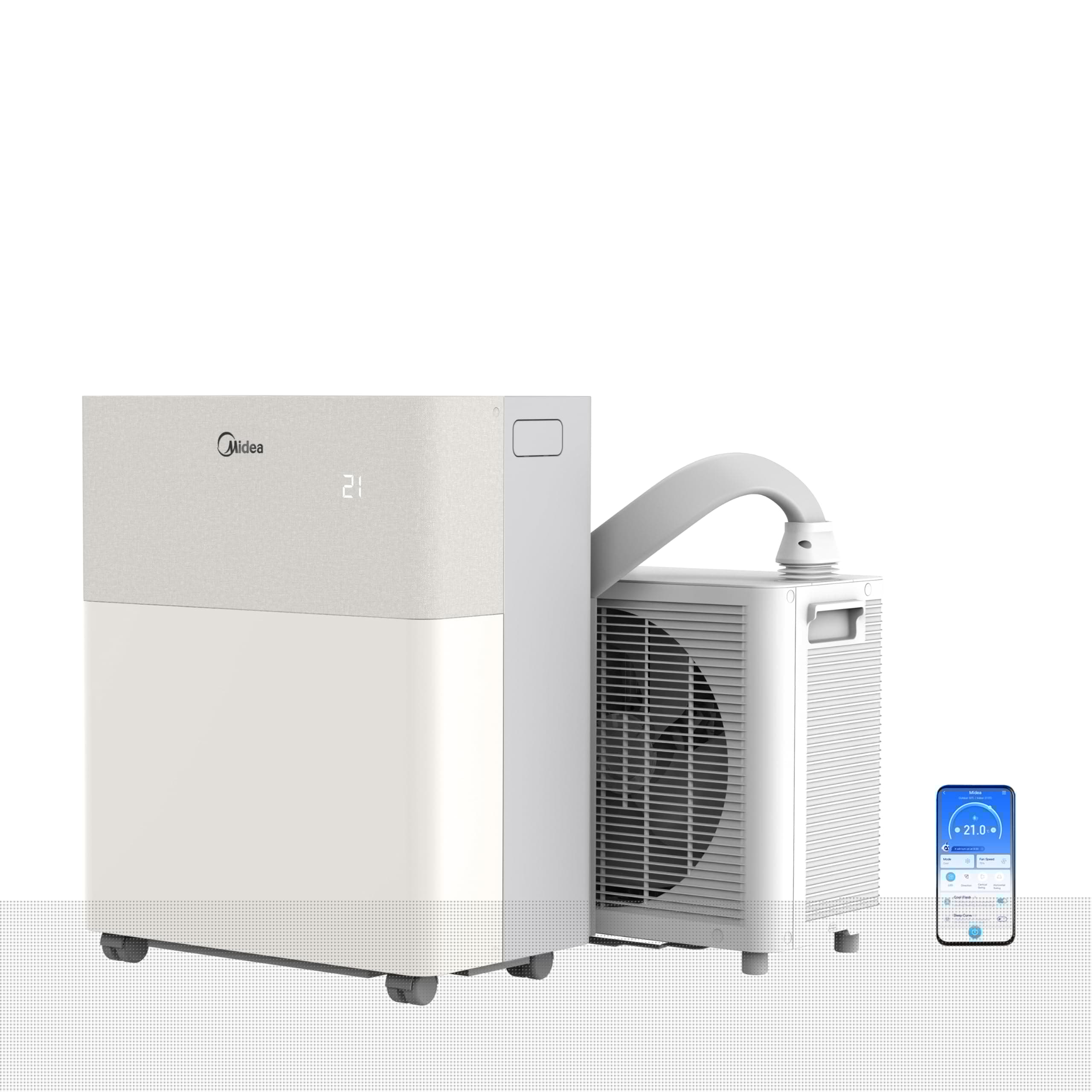 Midea PortaSplit-E Mobile Klimaanlage,Kühlen A++/Heizen A+, 12000 BTU 3,5kW,Mini-Split-Klimaanlage, Farbe Pfirsich,für Räume bis zu 42 m² / 105 m³, nur 39 dB(A) im Silent-Modus [Energieklasse A++] 12K-Pfirsich Angebot bei HelloDeals