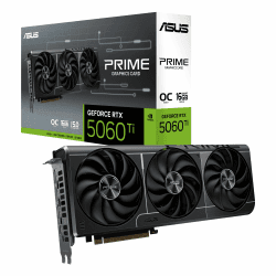 ASUS Prime GeForce RTX 5060 Ti 16GB GDDR7 OC Edition Gaming Grafikkarte (Nvidia GeForce RTX5060Ti DLSS 4, 2,5-Slot Design, PCIe 5.0, 3X DisplayPort 2.1b, 1x HDMI 2.1b, PRIME-RTX5060TI-O16G) OC Edition 16GB Prime - RTX 5060 Ti Schwarz Angebot bei HelloDeals