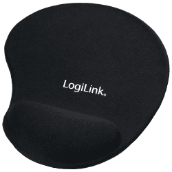 LogiLink ID-0027 Mauspad mit Silikon Gel Handauflage, schwarz Schwarz 230L x 204B mm Angebot bei HelloDeals
