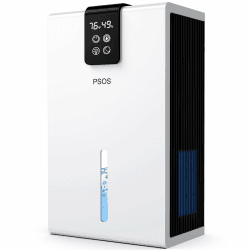 PSOS Luftentfeuchter, 2800ML Elektrischer Luftentfeuchter mit Ultra-Leise Automatischer Abschaltung, 7 Farben Licht Entfeuchter für Keller Badezimmer, Raumentfeuchter Dehumidifier für Schlafzimmer Weiß Angebot bei HelloDeals