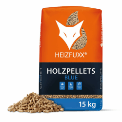 Holzpellets Blue Sackware 15 kg - 6mm Weichholz Pellets mit hohem Heizwert & geringem Ascheanteil - Premium Heizpellets für Feuerrohr, Kamin, Ofen, Grill oder Smoker Angebot bei HelloDeals
