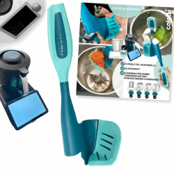 Calotti® Drehkellenspatel Silikon +, für Thermomix® TM7®,TM6®,TM5® und TM31®. Einfaches Aufnehmen von Mixgut dank flexibler Silikonflanke und patentierter Zentrierfunktion - Made in Germany TM5, TM6, TM7 und TM31 Silikon Petrol Angebot bei HelloDeals