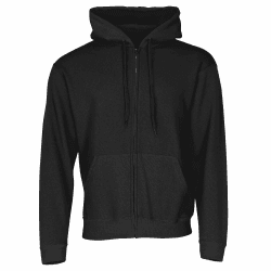 Fruit of the Loom Classic Hooded Sweat Jacket XXL Schwarz Angebot bei HelloDeals