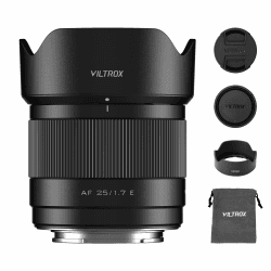 VILTROX AF 25mm F1.7 Air E Objektiv für Sony E-Mount, f/1.7 APS-C Autofokus Festbrennweite, kompatibel mit spiegellosen Sony E-Mount Kameras ZV-E10 II, EV10, a6700, a6600, a6400, a7c II, a7rv, a7iii 25mm F1.7 (APS-C) Angebot bei HelloDeals