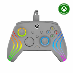 Turtle Beach Afterglow Wave Controller Grau Wired RGB Gaming Controller – Lizenziert für Xbox Series X oder S, Xbox One und Windows Angebot bei HelloDeals