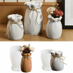 2 Stück Vasen Silikonform FORMVERSITY, Silikonformen Gießformen Vasen Set Gießformen Silikon, Epoxidharz Formen Silikon Gipsformen Zum Gießen, Diy Blumenvase Silikonform für Bastelarbeiten Angebot bei HelloDeals