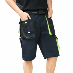 WORK IDEA Kurze Herren Arbeitsshorts-Multi Pocket Männer Cargo-Hose für den Sommer 54 Marine Angebot bei HelloDeals