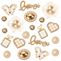 20 Stück Schuh Charms, Schuhanstecker Anstecke, Schuhanhänger, Schuh Charms Anstecker Stecker Set für Charm Glitzer, für Crocs Anstecker, PVC Shoe Charm für Mädchen Frauen Kinder Angebot bei HelloDeals