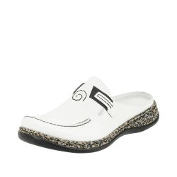Rieker Dames 46393 klompen, zwart zwart 00, 39 EU Weiß 80 39 EU Angebot bei HelloDeals
