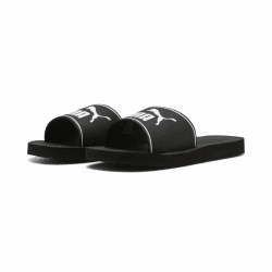 PUMA Unisex Adults' PURECAT Slides 44.5 EU Puma Black Puma White Angebot bei HelloDeals
