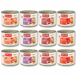 animonda Carny Adult Herzhafte Variation (12 x 200 g), Katzennassfutter für ausgewachsene Katzen, Nassfutter mit 100 % frischen, fleischlichen Zutaten, Katzenfutter ohne Getreide und Zucker Herzhafte Variation 200 g (12er Pack) Angebot bei HelloDeals