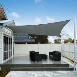 AXT SHADE Sonnensegel Wasserdicht Rechteckig 2x2,5m Wetterschutz Sonnenschutz PES Polyester mit UV Schutz für Terrasse Balkon Garten-Grau Anthrazit 2x2,5m Grau Anthrazit Angebot bei HelloDeals