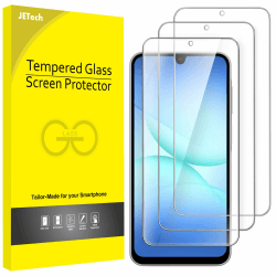 JETech Schutzfolie für Samsung Galaxy A17 5G / 4G 6,7 Zoll, 9H Gehärtete Glas Displayschutz, Anti-Kratzer, HD Klar, 3 Stück Angebot bei HelloDeals