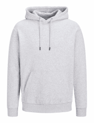 JACK & JONES Male Kapuzenpullover Einfarbig Kapuzenpullover M Light Grey Melange Angebot bei HelloDeals