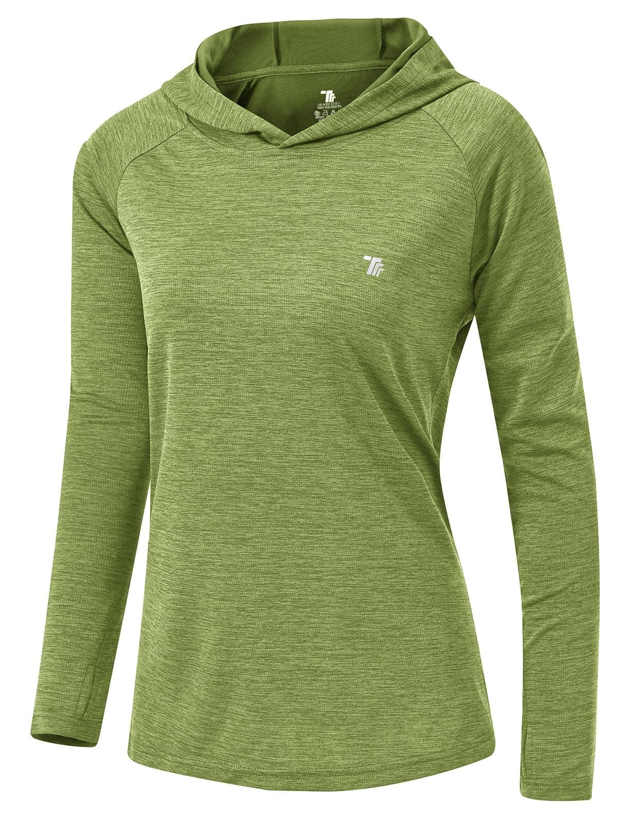 donhobo Damen Sport Shirt Langarm Laufshirt UPF 50+ UV Schutz Schnelltrocknend Pullover Sweatshirts Fitness Hoodies Running Yoga Tops mit Daumenlöcher L Frucht Grün Angebot bei HelloDeals