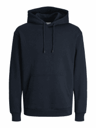 JACK & JONES Male Kapuzenpullover Einfarbig Kapuzenpullover S Navy Blazer Angebot bei HelloDeals
